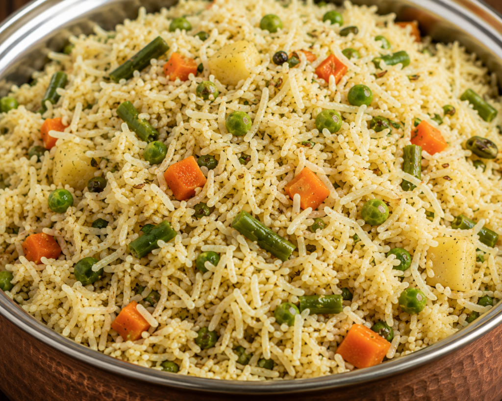 Veg Pulao with Chana Masala
