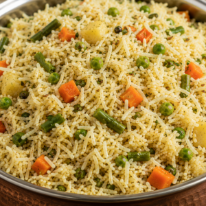 Veg Pulao with Chana Masala