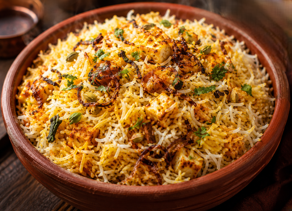Veg Biryani with Raita